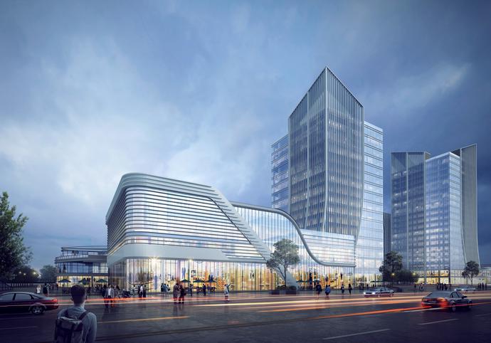 青島膠州灣綜合保稅區(qū)國(guó)際貿(mào)易和跨境電商展示交易中心正式開(kāi)工